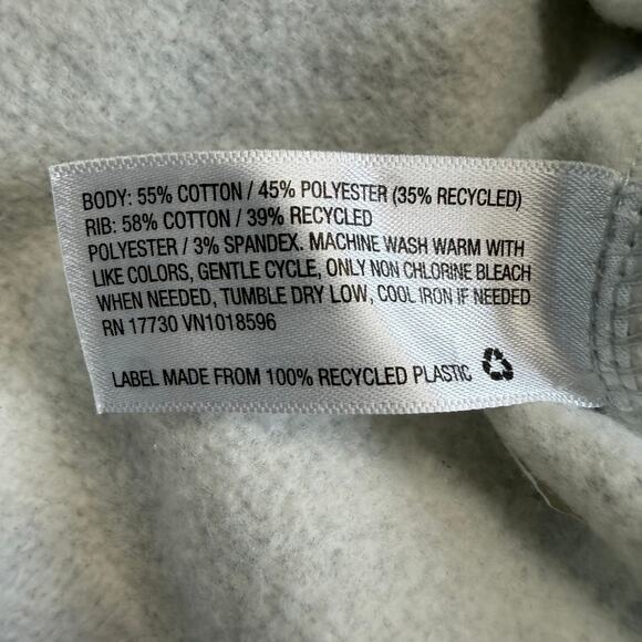 Goodfellow & Co Probably Late For Something Gray Unisex Sweatshirt Size Large - Picture 6 of 9